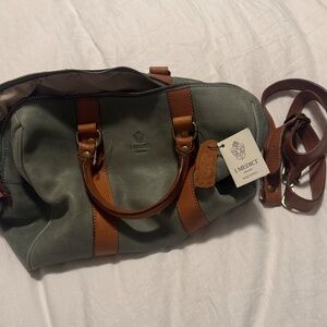 I Medici Florence Italian Leather Tote Handbag Shoulder Crossbody Bag Vintage